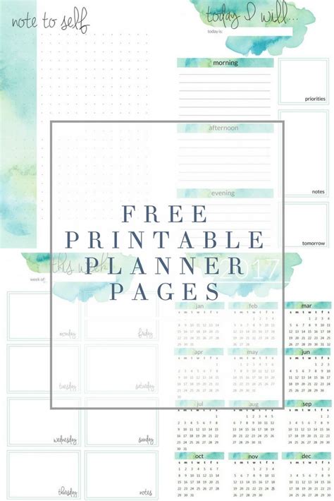 The best thing about making your own planner is that it is possible to print a couple of sheets and test them and continue with something else in case they do. Planner Printables | Free planner pages, Planner pages ...