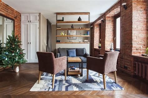 Studio Apartment Stays Authentic By Keeping Its Brick Walls Intact