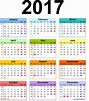 Printable 2017 Calendar | 2017 Printable Calendar | Daily Roabox