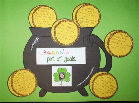 Pot Of Goals March Writing Prompt Craft Classroom Freebies