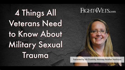 Things All Veterans Need To Know About Military Sexual Trauma Mst