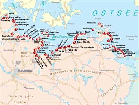 In dänemark gibt es ferienhäuser wie sand am meer. Unterkünfte | Ostsee karte, Hundestrand, Ostsee