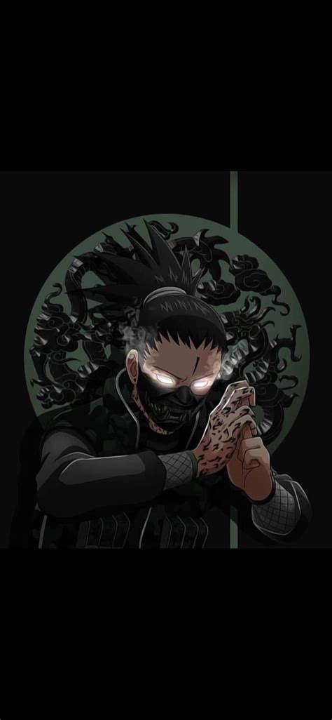 An Anime Character With Black Hair Wearing A Mask And Holding His