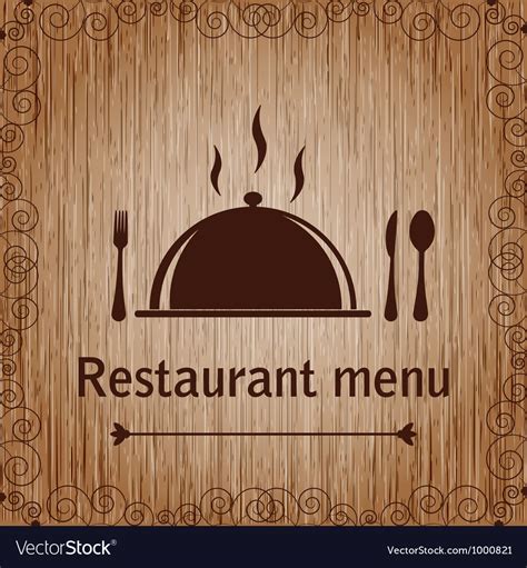 Template A Restaurant Menu Royalty Free Vector Image