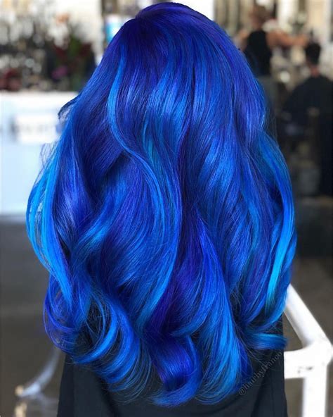 What A Hue Is That Blue 💙💙💙hairbyfranco Used Pravanavivids Blue Blue Topaz Violet And Neon