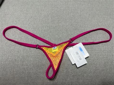 Wicked Weasel Microminimus 4303 Micro Sunset Mesh Pink Yellow And Orange G String 39 95 Picclick