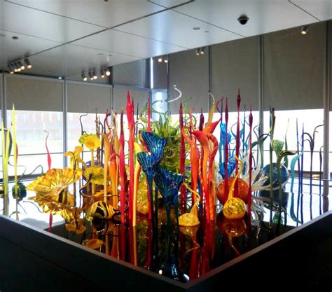 American Glass Sculptor And Entrepreneur Dale Chihuly`s Work Displayed