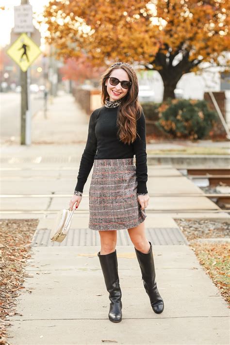 Plaid Skirt And Layers Caralina Style
