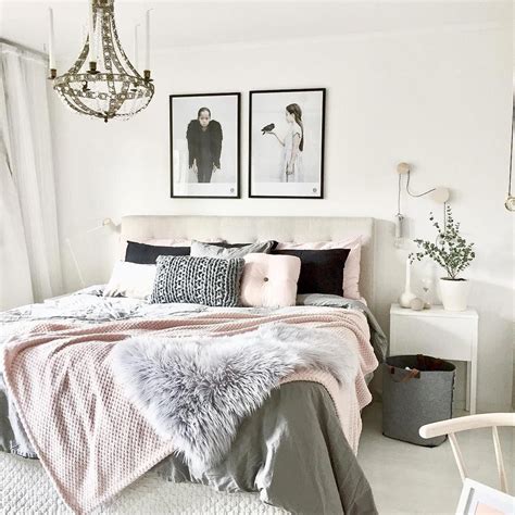 Blush grey bedroom, neutral bedroom decor, scandi bedroom, modern bedroom d #neu...#bedroom # ...