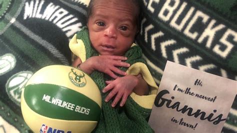 He started his career as a professional basketball player by signing up to play for the junior squad of the filathlitikos b.c., a greek. Bucks fan names baby after Giannis Antetokounmpo