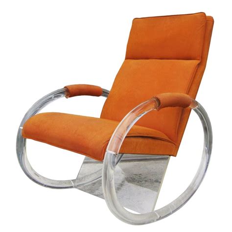 Charles Hollis Jones Lucite Rocker Chair For Sale At 1stdibs