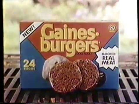 Find many great new & used options and get the best deals for white & brown gaines burgers dog food advertising plush puppy dog by trudy 1986 at the best online prices at ebay! 1981 *New* Gaines Burgers Dog Food TV Commercial - YouTube