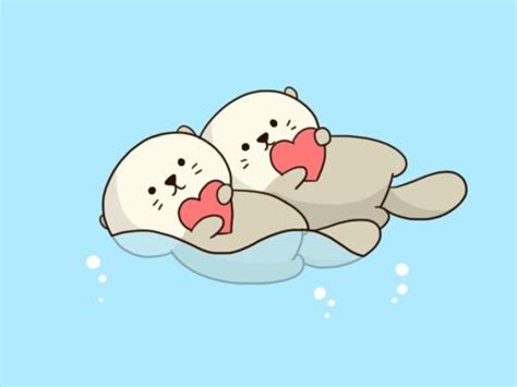 Cute Characters Otters Cute Cute Drawings Otter Cartoon