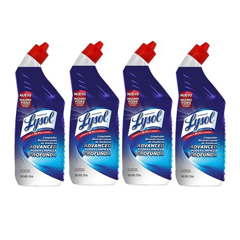 Lysol Advanced Limpiador Desinfectante Para Inodoro 4 Pza