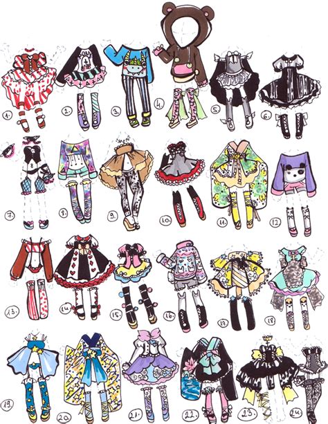 Closed Adoptable Outfits By Guppie Vibes On Deviantart