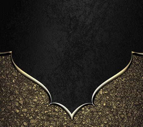 Download An Elegant Black And Gold Background That Exudes An Air Of