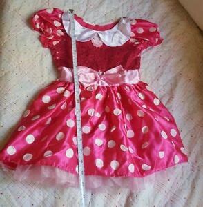 Minnie Mouse Pink Polka Dot Dress Halloween Costume No Size Tag W