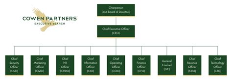 C Suite Org Chart Ceo Coo Cfo Cto Cmo Cowen Partners