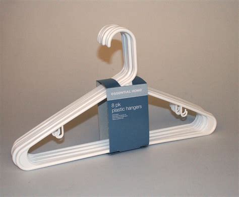 Essential Home 8 Pack Plastic Hangers