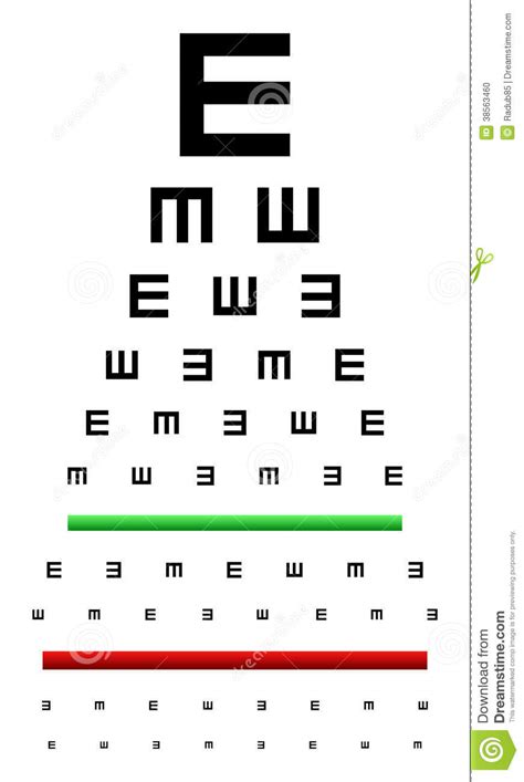 Eye Chart Test Stock Vector Image Of Background Optician 38563460