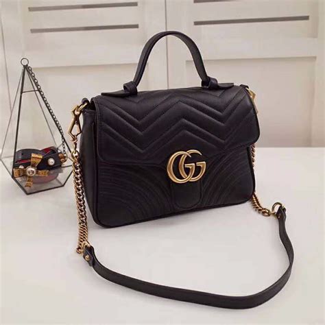 Gucci Gg Women Gg Marmont Small Top Handle Bag Carteras Joyas De