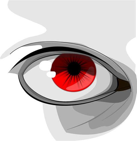 Red Eyes Eyes Red Human Organ Macro Pupil Black Eyelid Hd Png