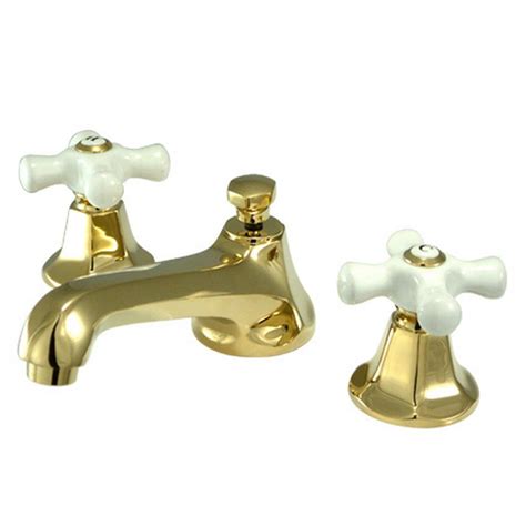 Kingston Brass 8 In Widespread 2 Handle Mid Arc Bathroom Faucet In