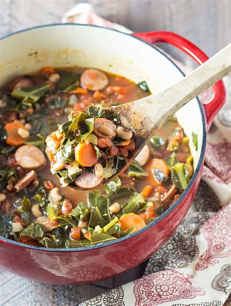 Black Eyed Pea Soup With Collard Greens And Sausage Recipe Black