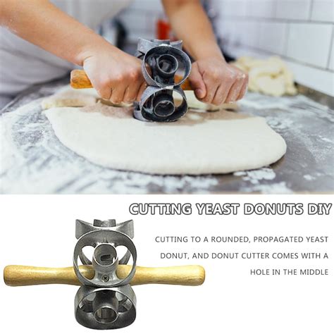 Metal Revolving Donut Cutter Maker Cake Mold Cutting Yeast Donuts Diy