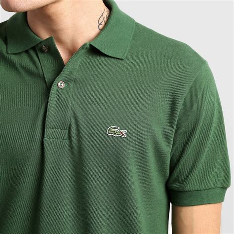 Camisa Polo Lacoste Original Fit Masculina Verde Militar Clube Netshoes