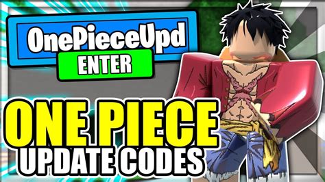 All New One Piece Update Codes Anime Mania Roblox Youtube