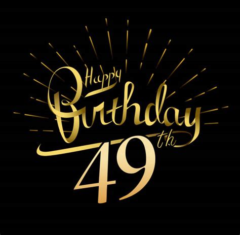 Background Of A 49th Birthday Illustrations Royalty Free Vector
