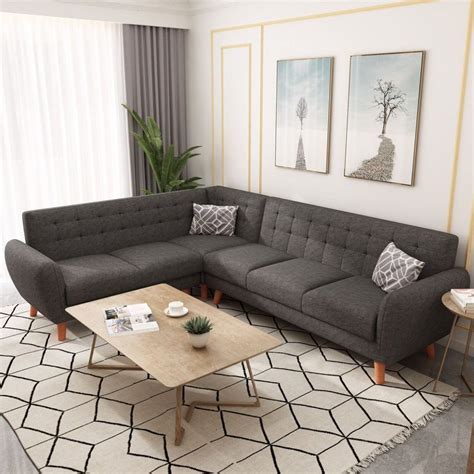 20 L Shape Grey Couch