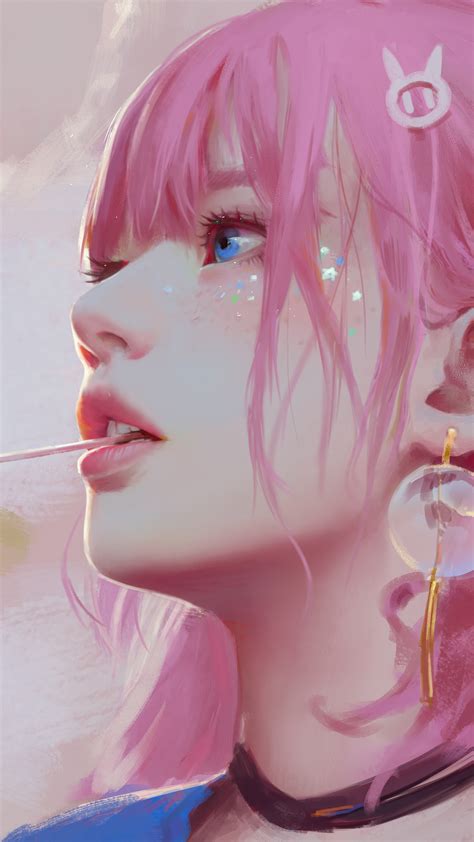 Download Anime Girl Pink Hair Art Wallpaper 4k By Jonathansoto