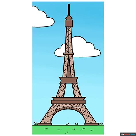 Basic Guide To Sketching The Eiffel Tower Colinwynnart