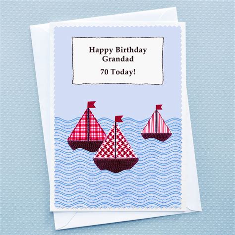 Boats Personalised Birthday Card By Jenny Arnott Cards And Ts