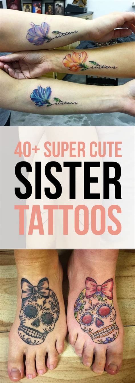 40 super cute sister tattoos tattooblend
