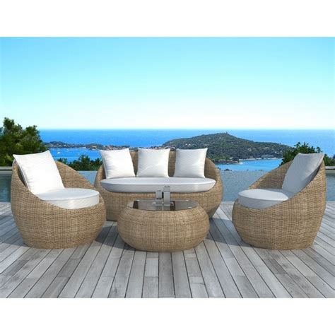 Chez alice's garden, nous privilégions ces même si vous ne retrouverez pas de salons de jardin en rotin, nous tenions à vous proposer une sélection avec nos meilleurs salons de jardin au meilleur. Salon de jardin 5 places DIEGO en résine tressée ronde ...