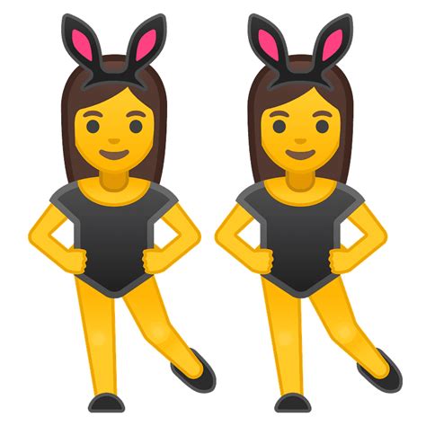Women With Bunny Ears Emoji Clipart Free Download Transparent Png
