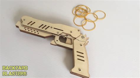 Diy Wood Rubber Band Gun - Wooden DIY Rubber Band Gun for kids | Backyard Blasters - YouTube