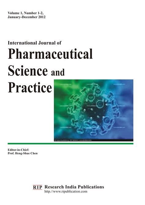Ijpsp International Journal Of Pharmaceutical Sciences And Practice