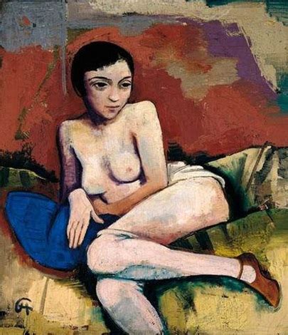 Sitzender Weiblicher Akt Seated Female Nude By Karl Hofer On Artnet