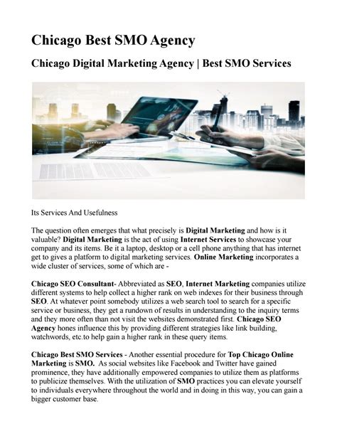 Chicago Best Smo Agency By Chicago Digital Marketing Agency Issuu