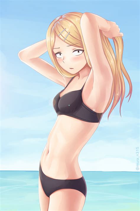 Fondos De Pantalla Anime Chicas Anime Bikini Mar Agua Pelo Largo