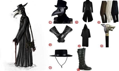 Cut out a circle, then cut out the center and fit the ring over your head. Plague Doctor Costume for Cosplay & Halloween | Plague doctor costume, Doctor costume, Plague ...