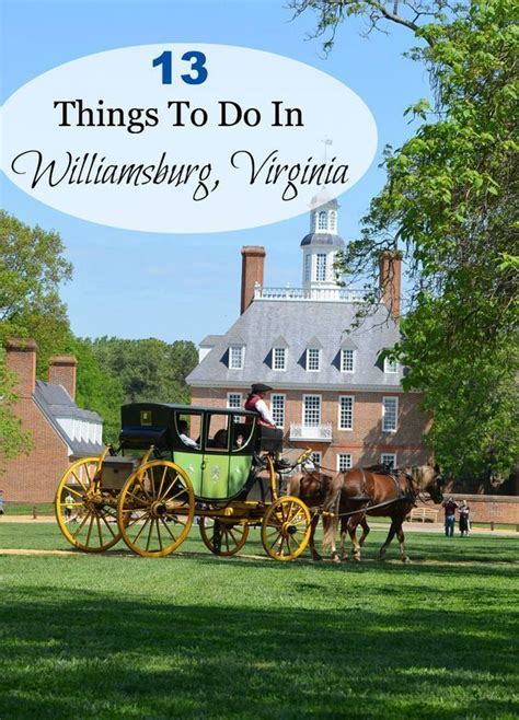 Things to Do in Williamsburg, Virginia | Virginia travel, Williamsburg