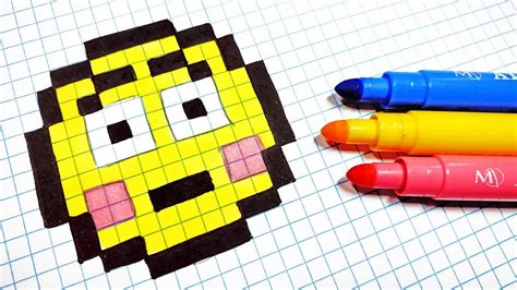 Handmade Pixel Art How To Draw A Emoji Pixelart YouTube