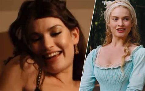Lily James Strips Off In Saucy Pre Cinderella Role But Is It All It