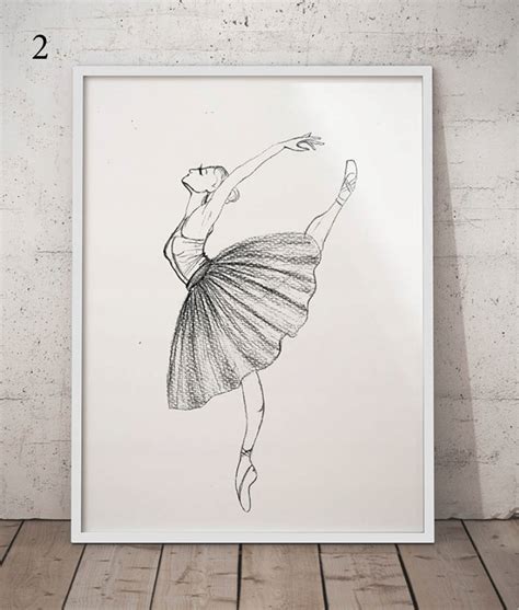 Plakat Baletnica Szkic 40x50 9201362862 Oficjalne Archiwum Allegro