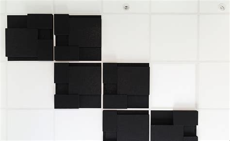 How to make high performance sound absorption panels for $5 the panels can be free standing, wall or ceiling mounted. NIVÅ Sound absorbing wall and ceiling panels | Akustikmiljö